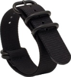 Gemony Nato Zulu Diver Watch Strap with 5 Stainless-Steel Rings, WBZ-013E