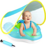 SANOTO Baby Float with Umbrella, Baby Float 1 Year Baby Floats Swimming Ring
