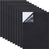 BENECREAT Self-Adhesive Foam Board Black Non-Slip EVA Foam Mat 210mm x 300mm x 1mm Thick Pack of 10