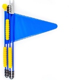 Cycley Bicycle Flag For Children'S Bicycle, Various Colours, 4 Pieces, Pennant Length 160 Cm (Blue)