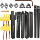EsportsMJJ 7pcs 10mm Shank Lathe Turning Tool Holder Boring Bar With Carbide Inserts