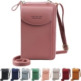 Jangostor Small Crossbody Cell Phone Bag - Cell Phone Shoulder Bag, Cell Phone Mini Bag (Pink)