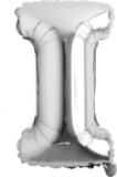 M2XCEC 16 '' Letter balloon of individual large silver, aluminum foil alphabet balloon