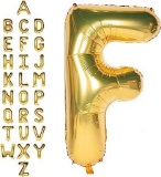 M2XCEC 16 '' Letter balloon of individual large gold, aluminum foil alphabet balloon