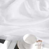PONY DANCE Outdoor Curtain White Transparent 2 Pieces H 213 x W 137cm Outdoor Curtains