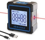Digital Protractor Magnetic with LCD, Electronic Inclinometer, Laser Protractor 3 in 1