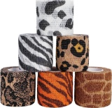 Tao Pipe 6 Rolls Cohesive Bandage Self Adhesive Medical Elastic Multicolor 5cm x 4.5m