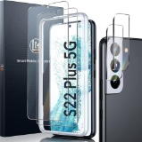 LK [2+2] Designed for Samsung Galaxy S22 Plus/S22+ 5G Screen Protector + 2 Pack Camera