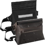 HWeggo [Pack of 2] Waterproof Bum Bag with Adjustable Waist Belt (Black+Grey)