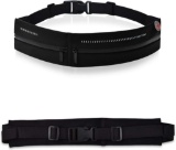 Mateprox Sports Waist Bag for Women/Men, Large Capacity w/ Adjustable Elastic Band,Black