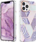 Mateprox Mobile Phone Case Rigid Shockproof Glitter for iPhone 13 Pro Max 6.7