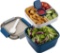 MUJUZE Lunch Box with Divided Compartments, Lunch Box Adult/Children, Sustainable, Blue