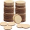 Kurtzy Natural Round Wooden Discs for Crafts (Pack of 50) - 3-5 cm Diameter - Round
