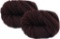 Maxee Bulky Arm Knitting Wool 500 g (2 x 250g), Roving Yarn for Hand Knitting Crochet, Brown