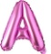 M2XCEC 16 '' Letter balloon of individual large pink, aluminum foil alphabet balloon