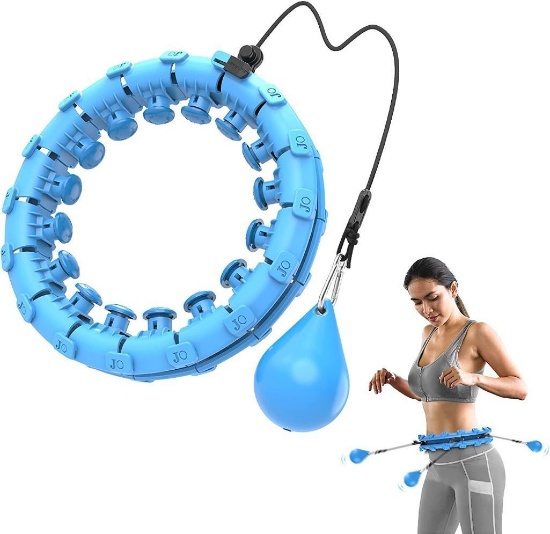Bravekoi Smart Hula Hoop Fitness Hoop with 24 Knots Adjustable Smart Hula Hoop - $33.50 MSRP