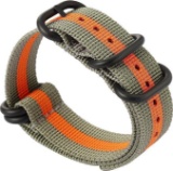 Gemony NATO bracelet 5-Stainless steel-rings Premium-Ballistic nylon Zulu Diver bracelet