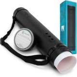 Relibo Transport Roll for Flipchart Paper - Compact Poster for DIN A1 - A3, Black