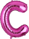 M2XCEC 16 '' Letter balloon of individual large pink, aluminum foil alphabet balloon for party decor