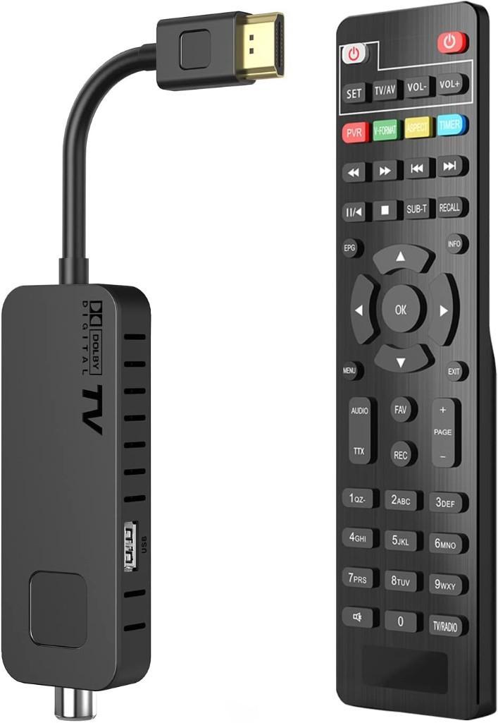 2 Paquetes] Decodificador Digital terestre - Dcolor Decoder DVB-T2 HDMI TV  Stick, Soporte Nueva señal H265 HEVC Main10 / PVR/HD 1080P / Multimedia/USB  WiFi [Incluido 2 en 1 Mando a Distancia] : : Electrónica