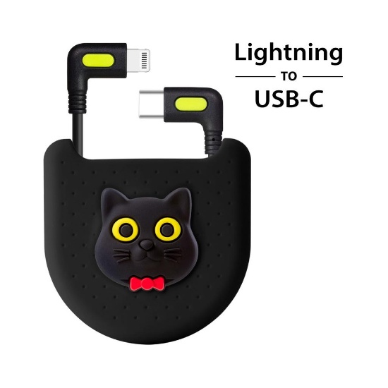 BONE L-Shaped Corner Cable (Lightning/USB-C) Meow
