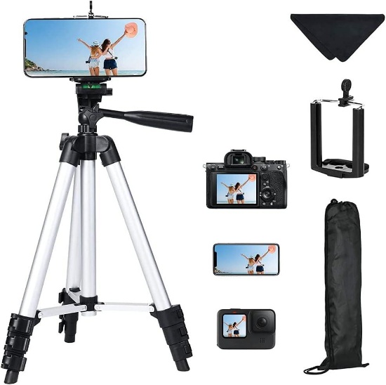 Vicloon Telescopic Phone Tripod with Carry Bag