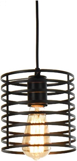 Floodoor Iron Art Pendant Light Cage Hanging Lamp