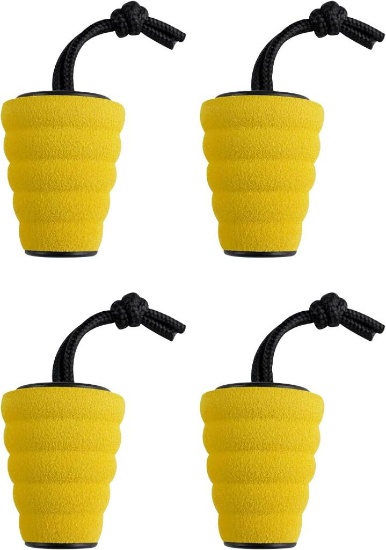 ILOKNZI Kayak Scupper Plugs Bung Kit Yellow 4 Pcs
