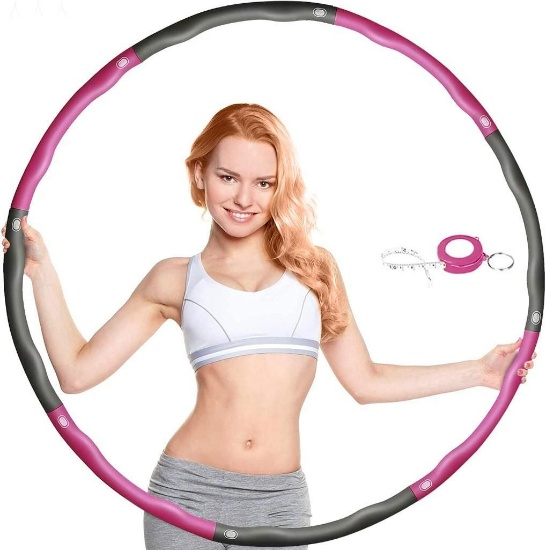 Dibikou Weighted Hula Hoop for Fitness, Foldable