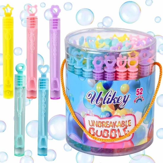 Ulikey Children's Soap Bubbles Pack of 52