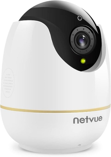 NETVUE 1080P Indoor Security Camera WiFi Camera, White