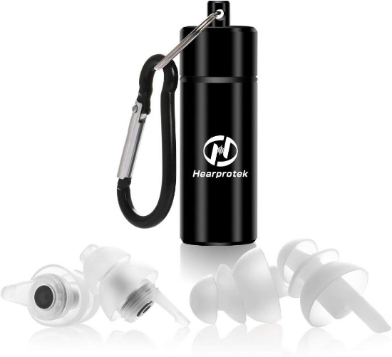 Hearprotek 2 Ear Plugs for Sleeping, 2 Pairs