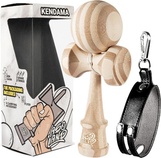 Kendama Japanese Wooden Toy Set (Natural Bamboo)