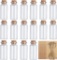 CL-Link Pack of 20 10 ml Mini Bottles with Corks