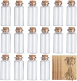 CL-Link Pack of 20 10 ml Mini Bottles with Corks