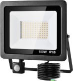 Hoteck - LED Spotlight with Motion Sensor 100 W