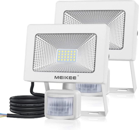 MEIKEE 20 W Motion Sensor LED Spotlight 2 Pack