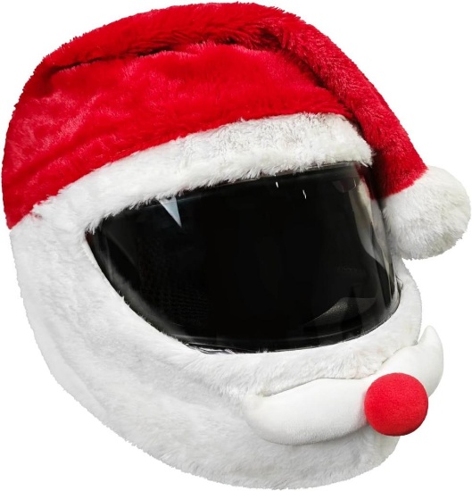 SanQing Fabric Cover Motorcycle Helmet, Christmas