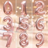 MAXEE Rose Gold Balloon 16Inch Birthday Balloon 0
