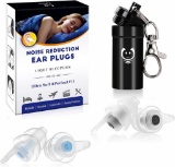 Naiicute Earplugs for Sleeping 2 Pairs Black+Blue