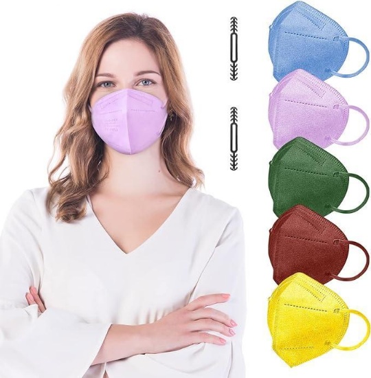 AHOTOP FFP2 Masks Colourful Adult Face Masks