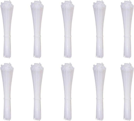 Gemony 1000 Pcs Nylon Cable Ties ZD-029