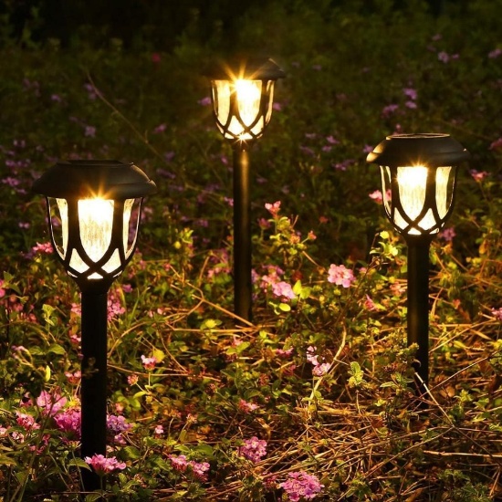 Gorvitor Garden Solar Lights, LED Warm White