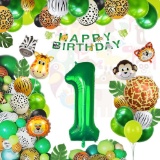 Jungle Birthday Decoration 1 Year, Safari Decor