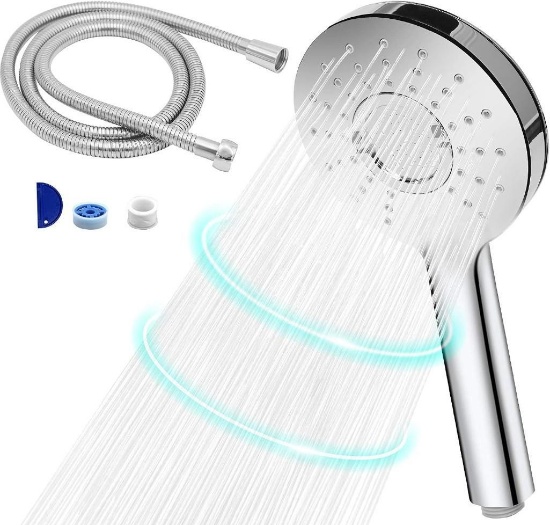 Shower head with hose 1.5 m, hand shower with