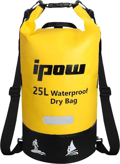 ...ipow Dry Bag, Waterproof Travel Bag, Yellow