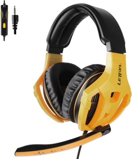 LETTON Gaming Headset L7 (Black and Yellow)