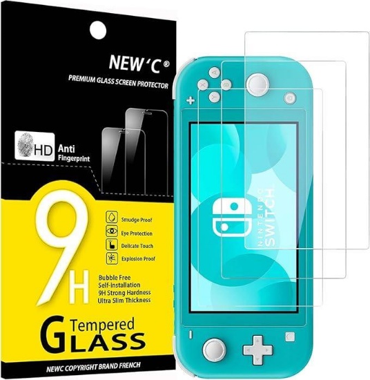 NEW'C Pack of 3, Glass Screen Protector for