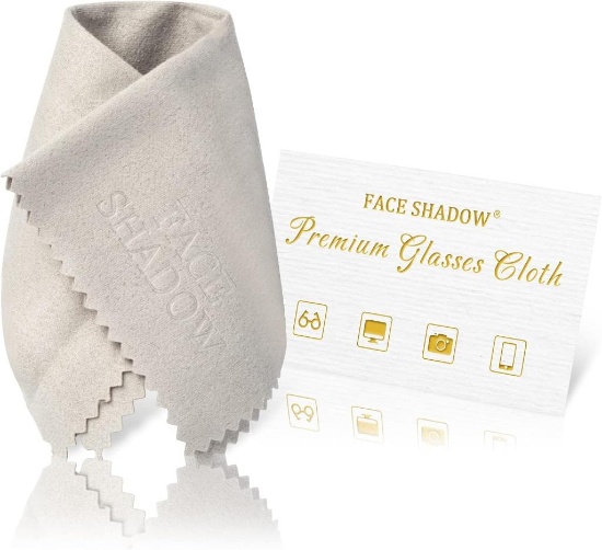 Face Shadow Premium Glasses Cleaning Cloth 2 Pack