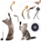 Pack of 5 Cat Bells Magic Wand Cat Toy